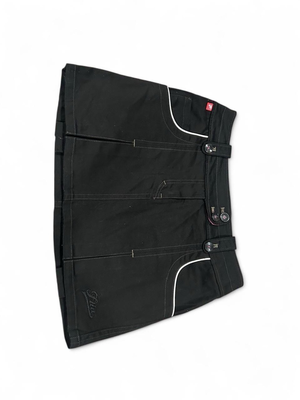 vintage FILA GOLF Black Cargo Mini Skirt size M